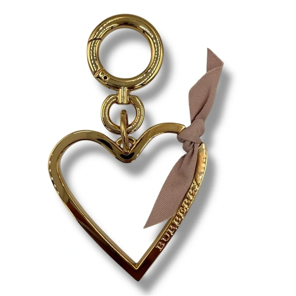 Burberry Heart Bag Charm – Gold Tone